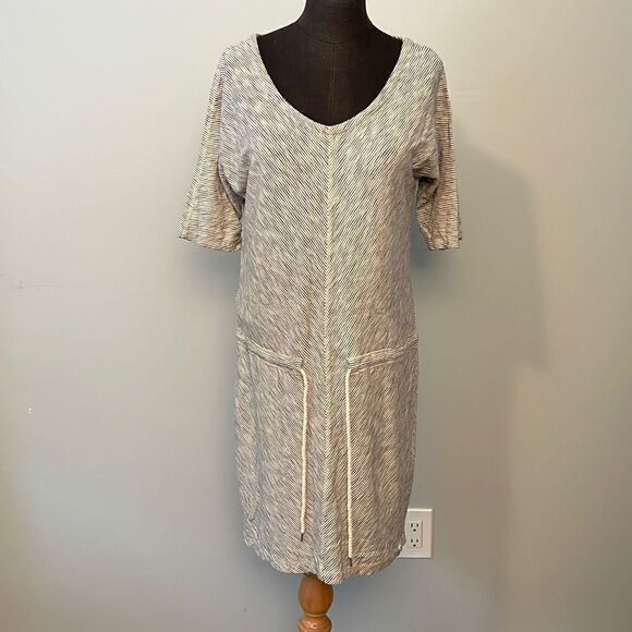 Woolrich Women's Beige and Black Drawstring Skipper Dress - Picture 9 of 12